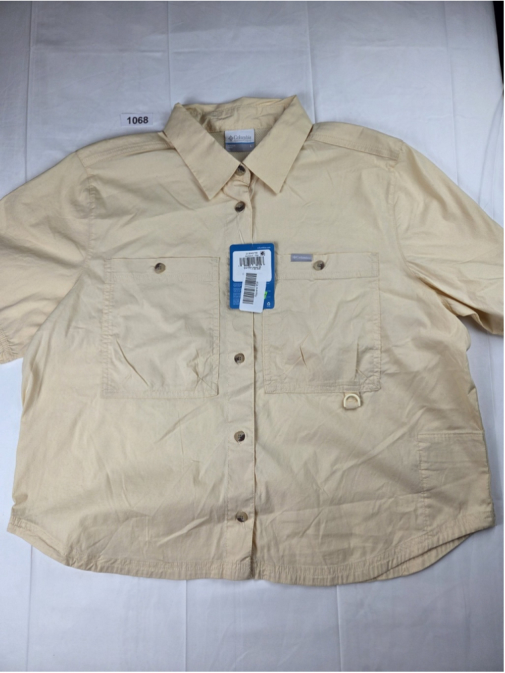 Columbia Women's Brea Falls Woven Short Sleeve Fishing Shirt NWT Large #1068